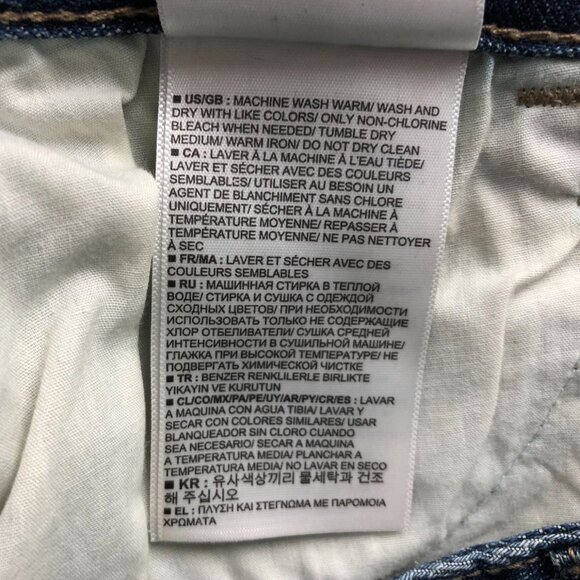 Banana Republic Womens Jeans Size 30/10 Blue Denim Straight Leg Cuffed Cropped - Picture 11 of 16